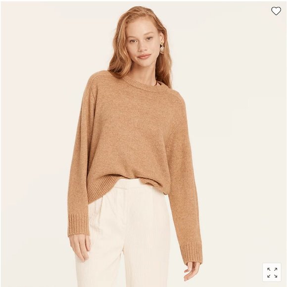 J.Crew Relaxed Crewneck Sweater, Medium NWT - Picture 2 of 3